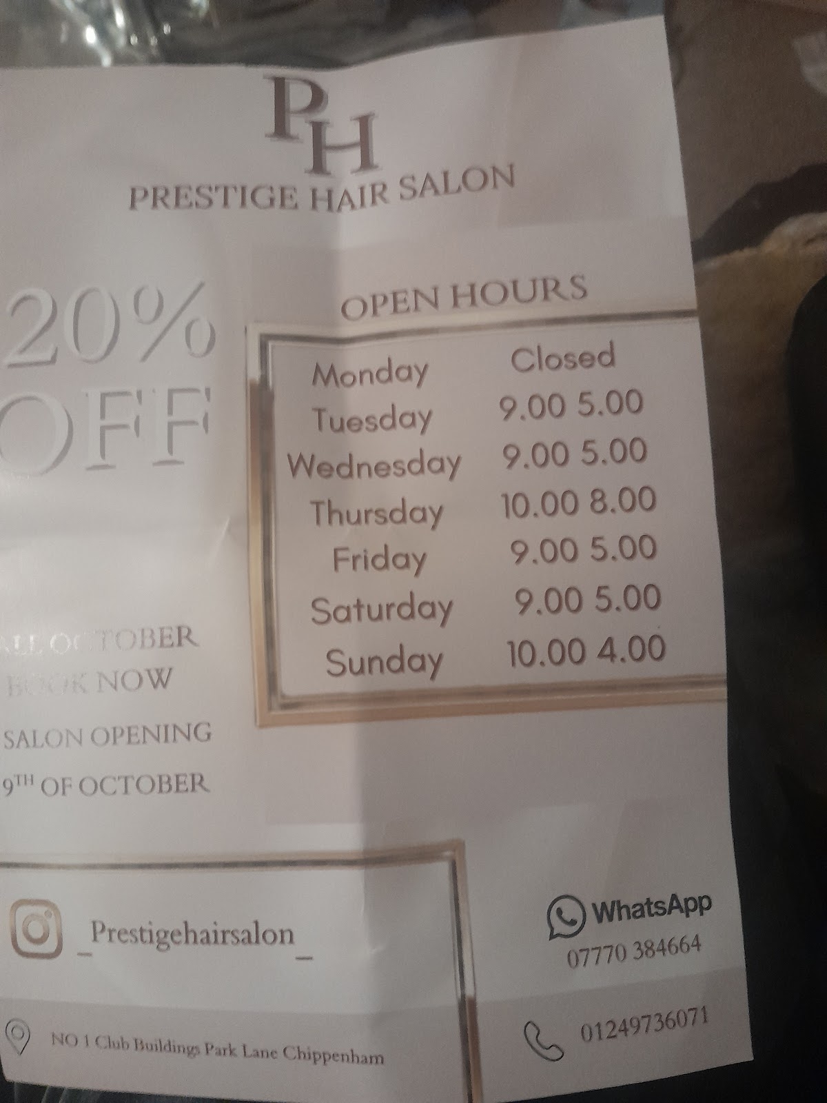 prestige hair salon