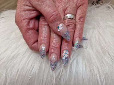 Louise at the nail and beauty studio