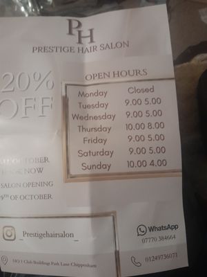 prestige hair salon