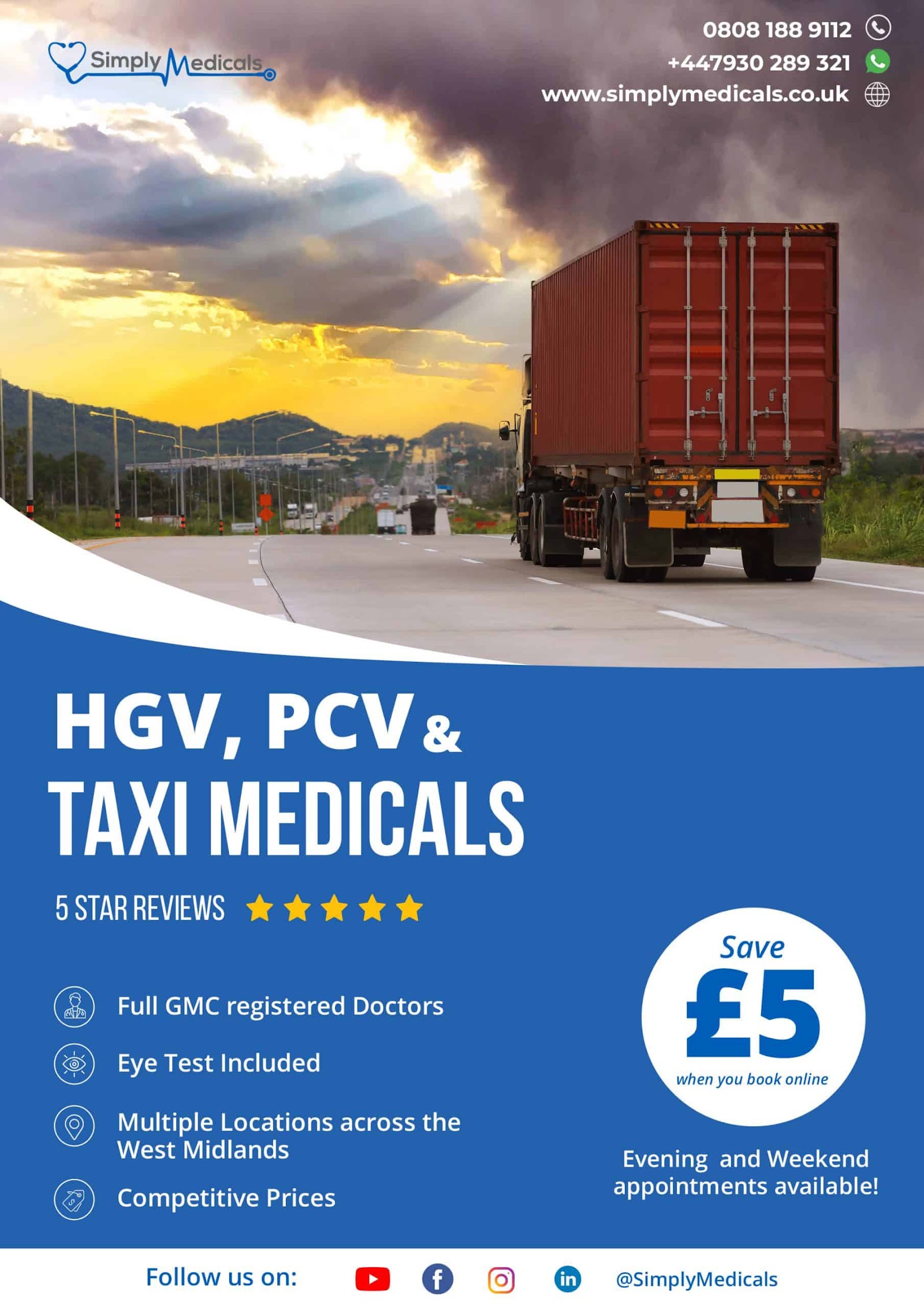 Simply Medicals - PCV, Taxi & HGV Medicals - Cirencester