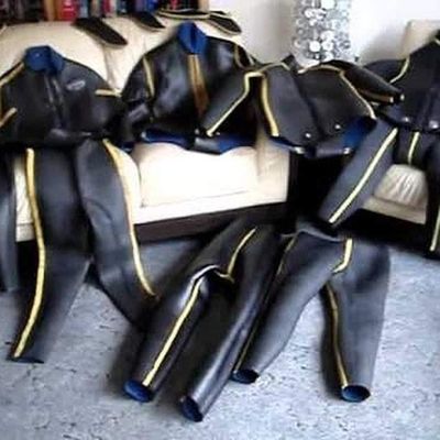 Blue pool vintage museum