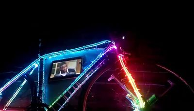 MENELIK ROAD ADVERTIING BIKE