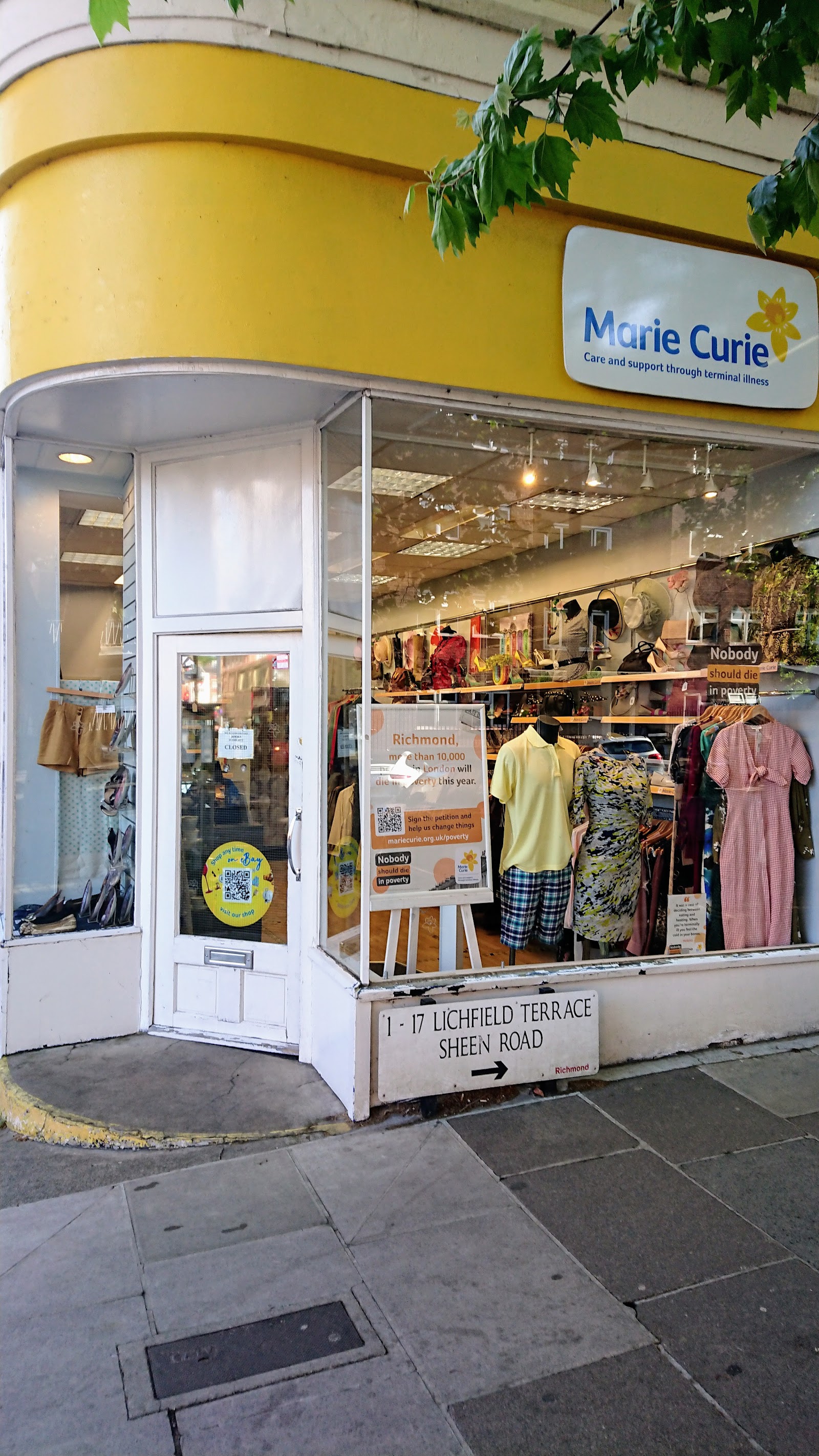 Marie Curie Charity Shop Richmond